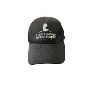 St Jude’s Children’s Research Hospital Logo Adjustable Hat Cap Black Embroidered